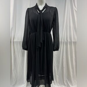 Banana Republic Elegant Black Long Sleeve Dress